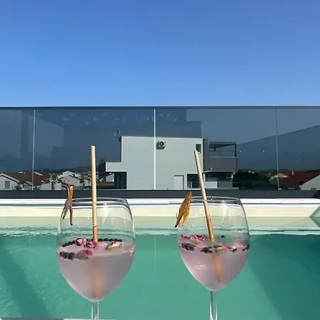 Modern 8 With Rooftop Pool In Vodice Villa *